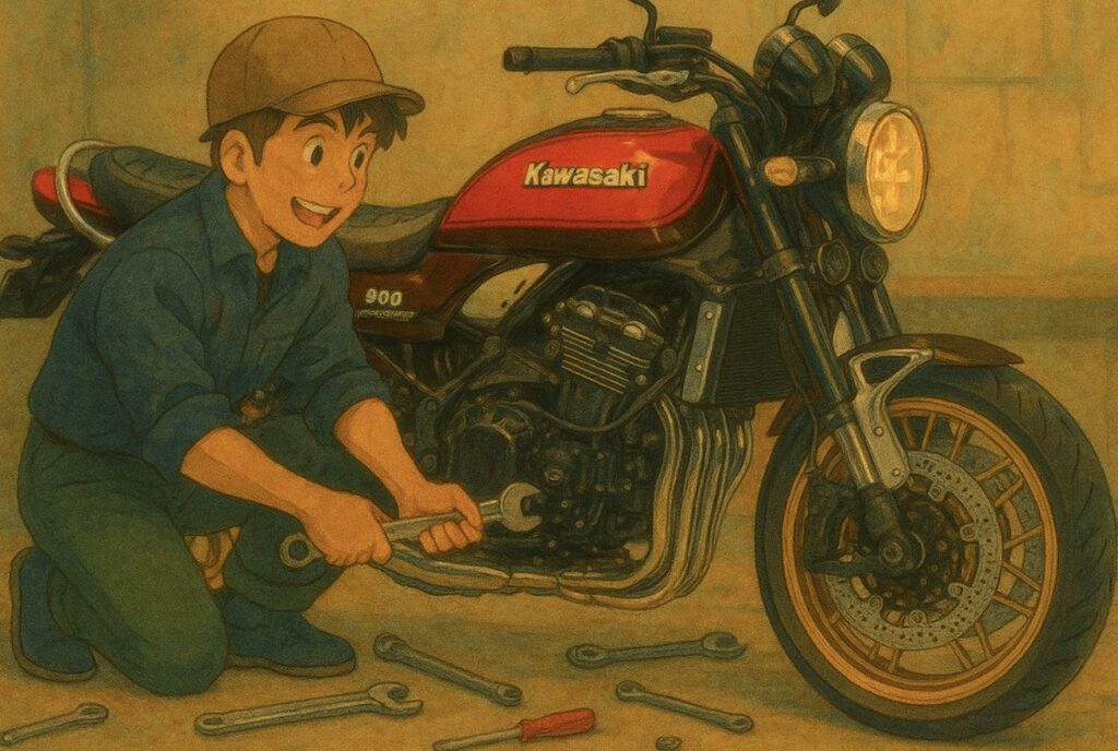 カワサキ Z900RS 締め付けトルク一覧【フランジ マフラー】