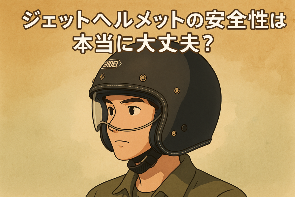 ジェットヘルメットの安全性は本当に大丈夫?後悔しない選び方