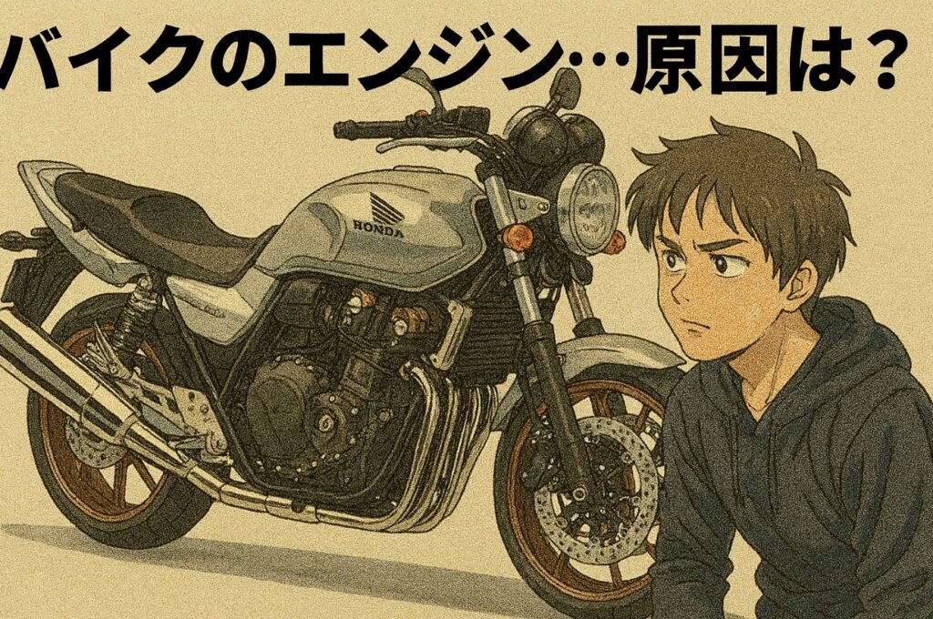 バイクのエンジンがキュルキュル鳴ってかからない時の確認ポイント
