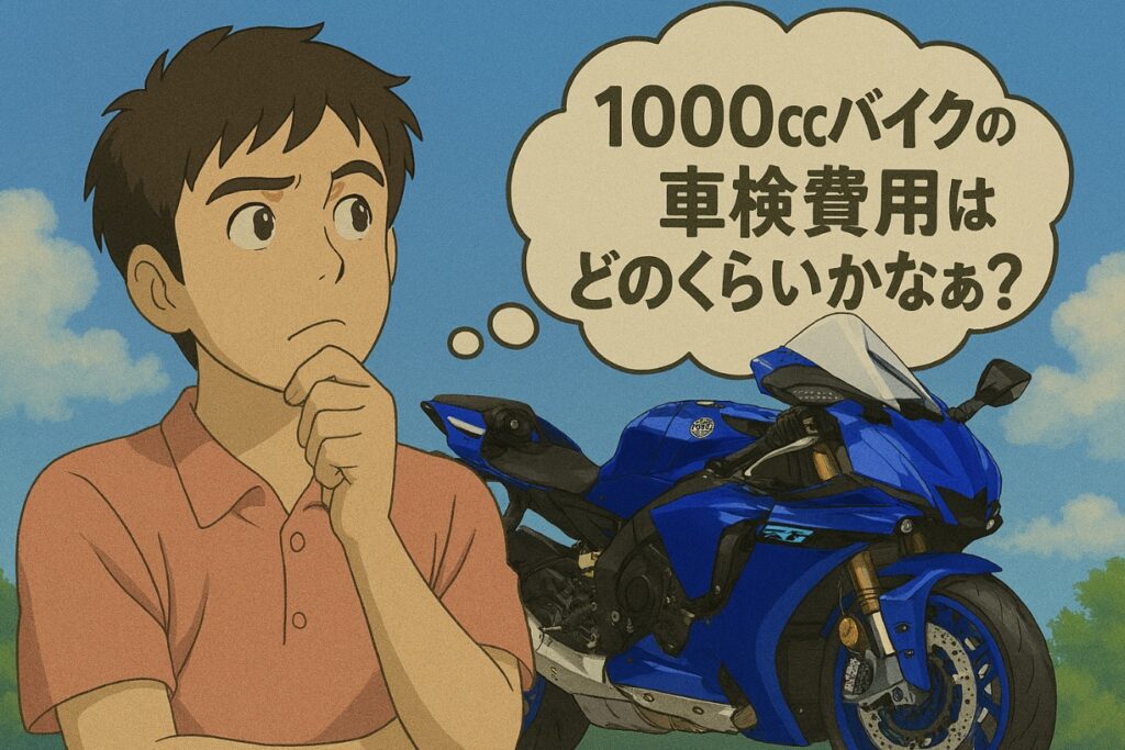 大型バイク1000ccの車検費用はいくらかかる?相場を徹底解説