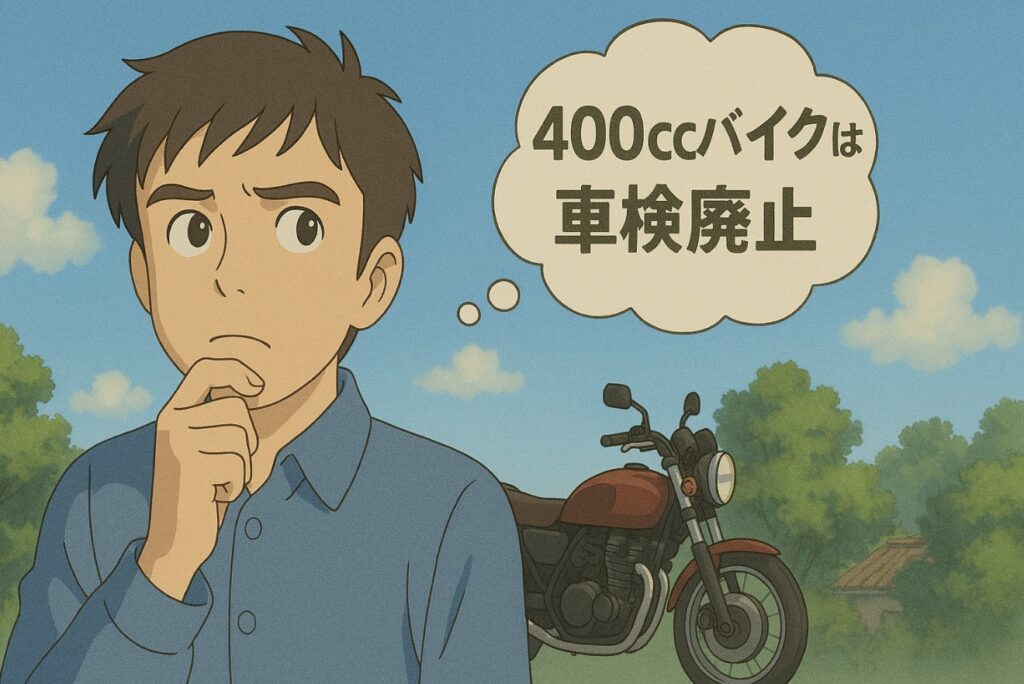 バイク400ccの車検廃止は本当?噂の真相と今後の制度を解説