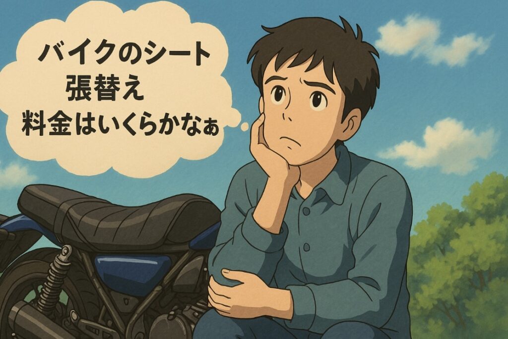 バイクのシート張替え料金はいくら？相場と安く済ませる方法