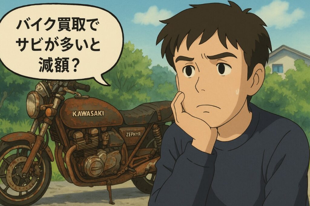 バイク買取でサビが多いと減額？査定額への影響を解説