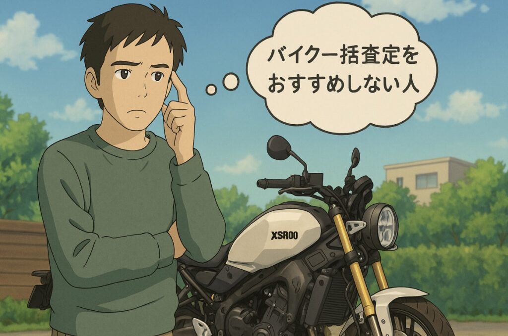 バイク一括査定をおすすめしない人の特徴と対処法