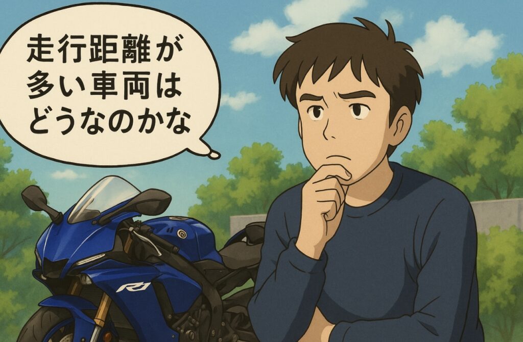 バイク買取で走行距離多い車両が高額査定される条件とは