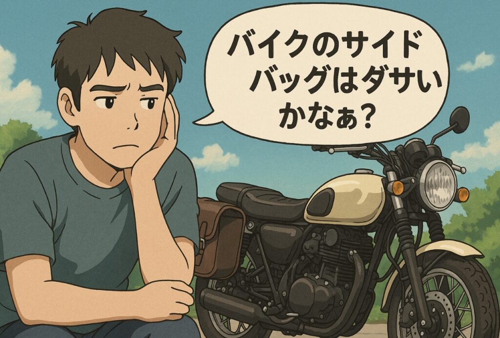 バイクのサイドバッグダサい?おしゃれに見せる選び方と装着術