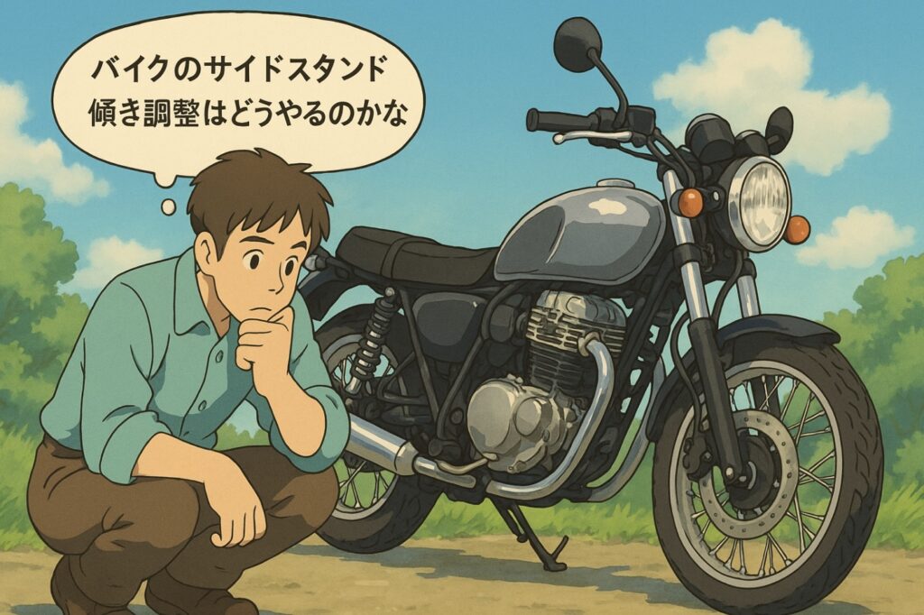 バイク サイドスタンド 傾き調整で転倒防止!初心者でもできる安全対策