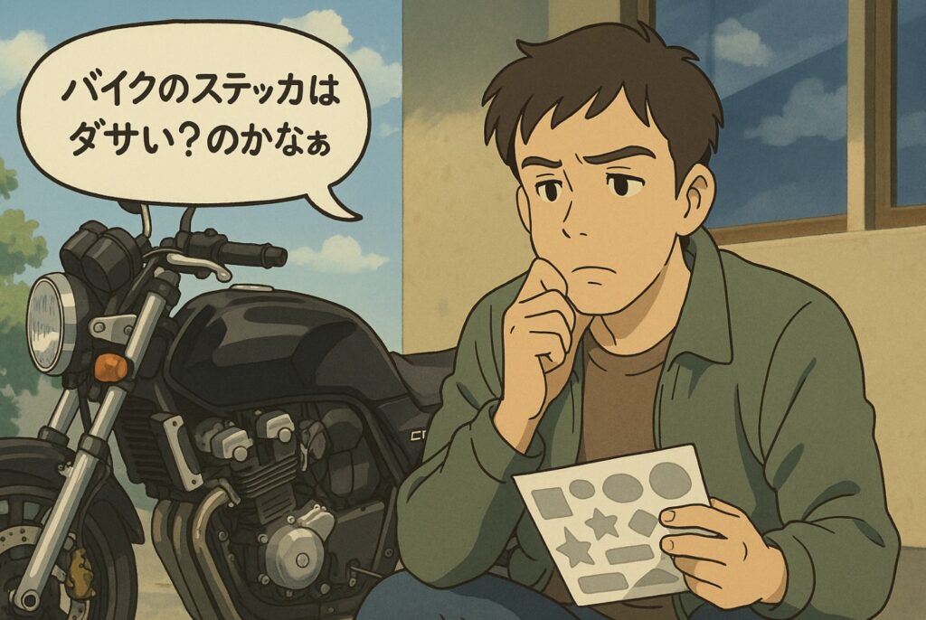 バイクステッカー ダサい?NG例と即効の改善策|モンスターエナジー問題も解説