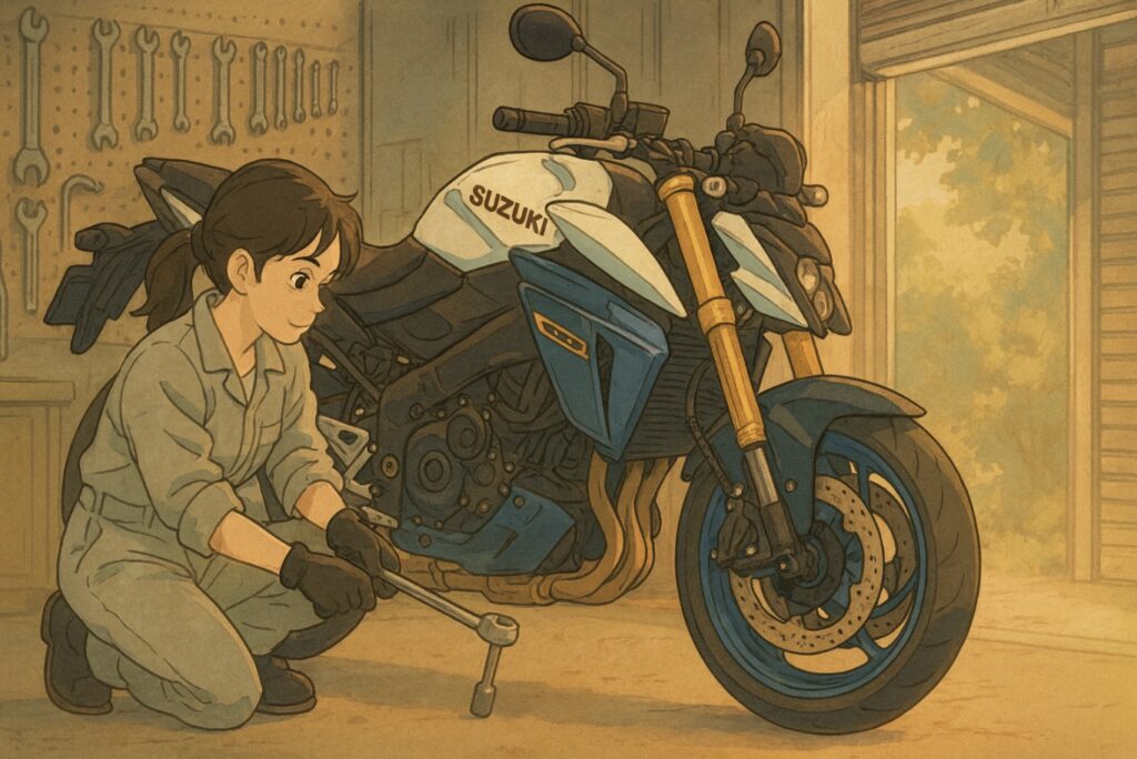 GSX-S1000 締め付けトルク一覧表｜ホイール・ブレーキ・サス・エンジンまで網羅