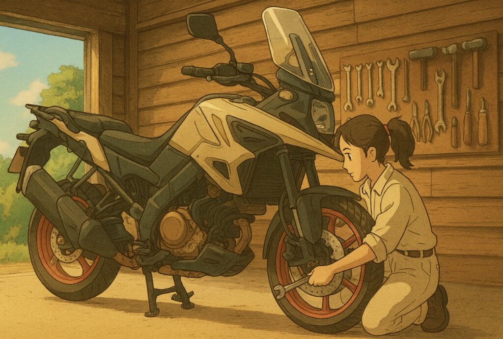 スズキVストローム1050 締め付けトルク一覧表｜ホイール・ブレーキ・サス・エンジン【1050DE/1050XT対応】