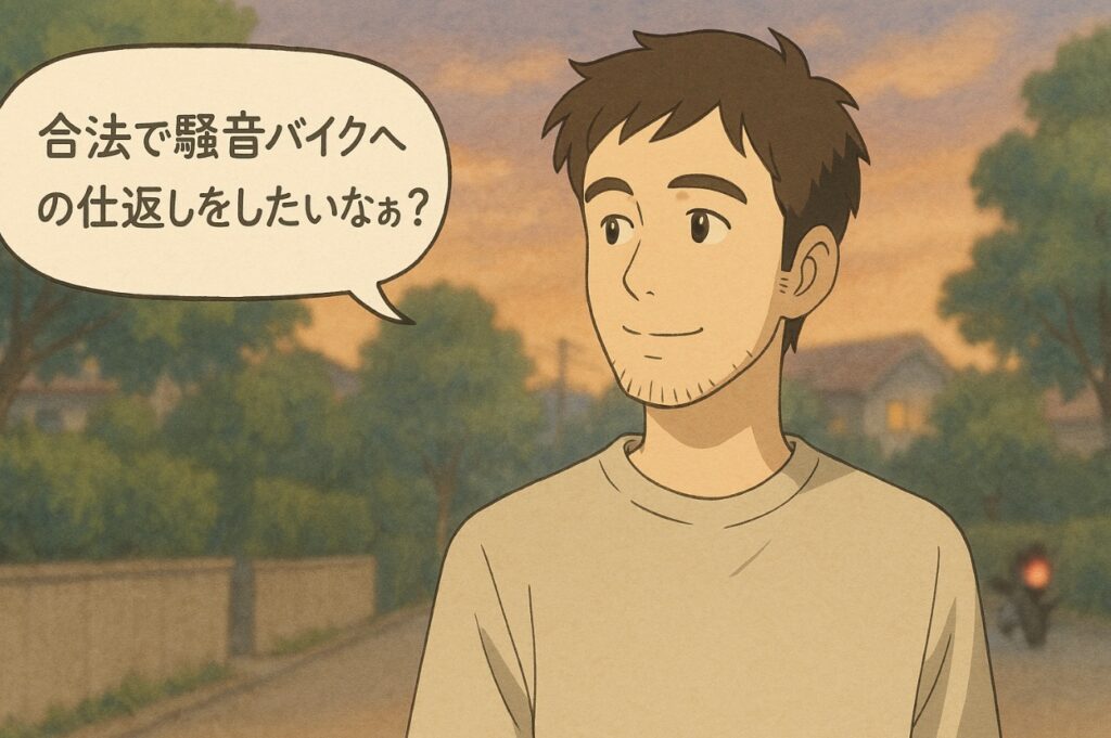 騒音バイクへの仕返し｜合法で効く“静かな”対処10選 完全版