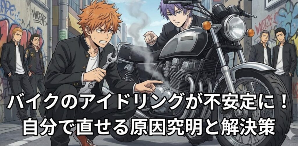 バイクのアイドリングが不安定に！自分で直せる原因究明と解決策
